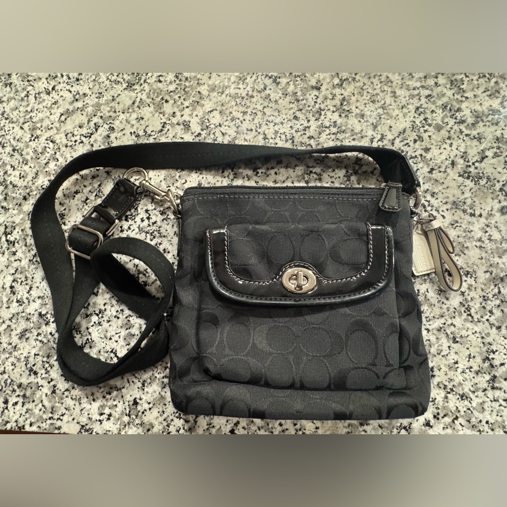 Coach Signature Black Crossbody Bag